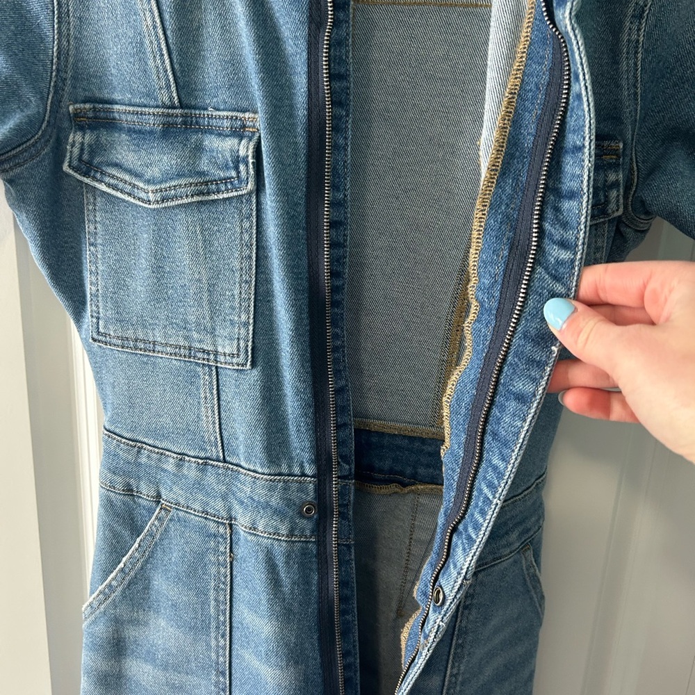 Good American fit for success Denim Jumpsuit size 1 - Picture 3 of 4